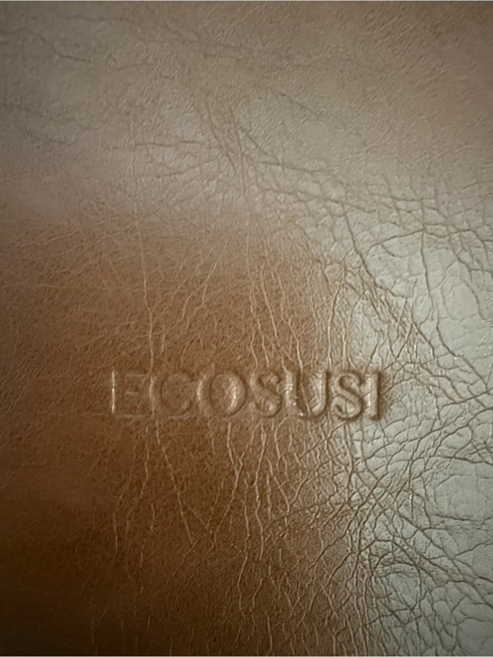 ECOSUSI Vintage Brown Vegan Leather Laptop Briefcase Satchel Messenger Bag